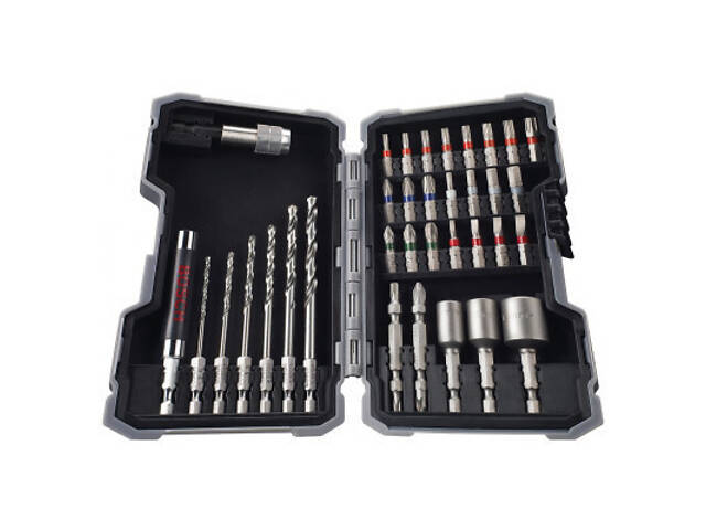 Набір свердлів і біт Bosch PRO-Mix Metal, 35 од, з магнітним тримачем (2.607.017.328) - Фото 3