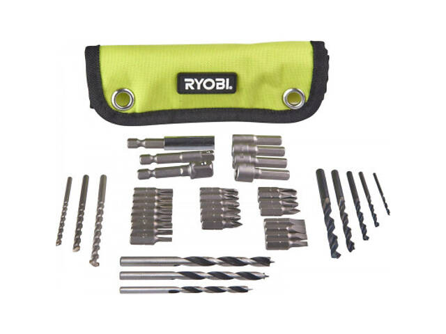 Набор сверл и бит Ryobi RAK40RM 40шт, чехол (5132002264) - Фото 2