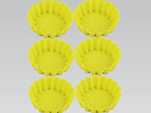 Набір силіконових форм для випічки Maestro MR-1176-green 6 предметів 8 см зелений