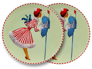 Набір тарілок із 2 штук Miss Christmas 20,5 см 924-890 порцеляна