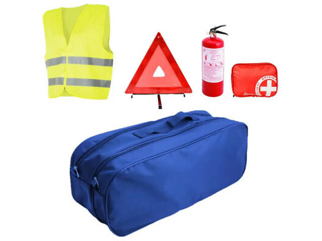 Набір техдопомоги Poputchik автомобіліста Євростандарт без троса, синій (01-021-Е) - Фото 1