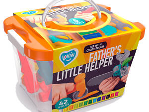 Набір тіста для ліплення Father's Little Helper ТМ Lovin 41147 42 кольори в боксі.