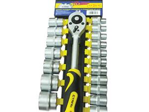 Набір торцевих насадок з тріскачкою Стал 70007 52690 19 предметів