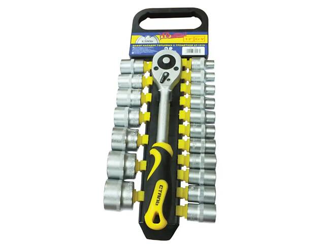 Набір торцевих насадок з тріскачкою Стал 70007 52690 19 предметів - Фото 1