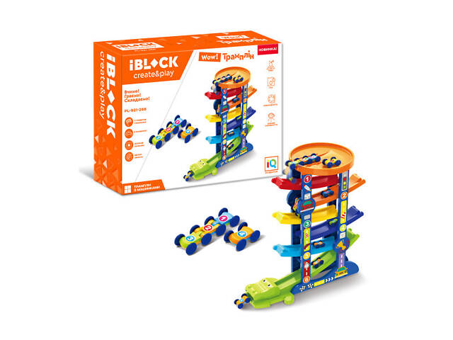 Набір трек трамплін із машинками PL-921-266 IBLOCK - Фото 1