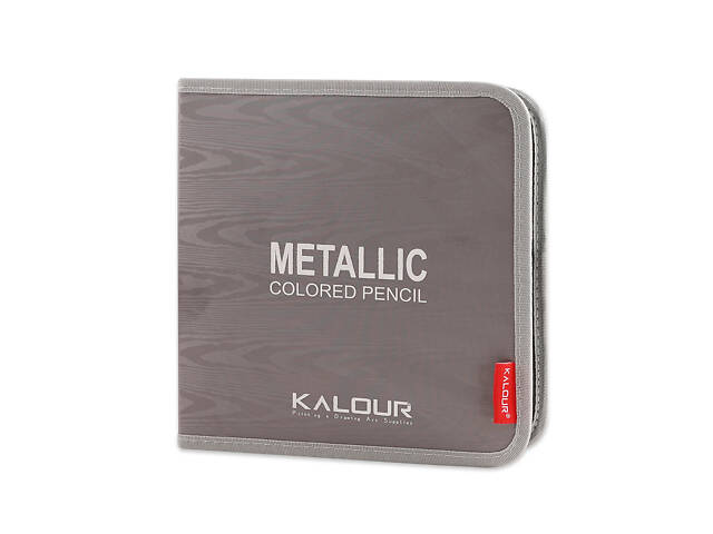 Набір кольорових олівців Kalour Metallic 50 кольорів з ефектом Металік. - Фото 2