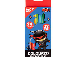 Набор цветных карандашей YES Ninja 290749 24 цвета 12 шт