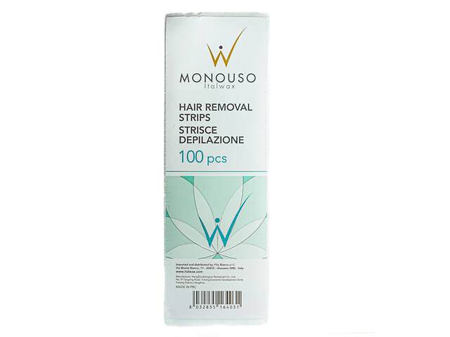 Набор восковых полосок для депиляции ItalWax Monouso Hair removal 100 шт