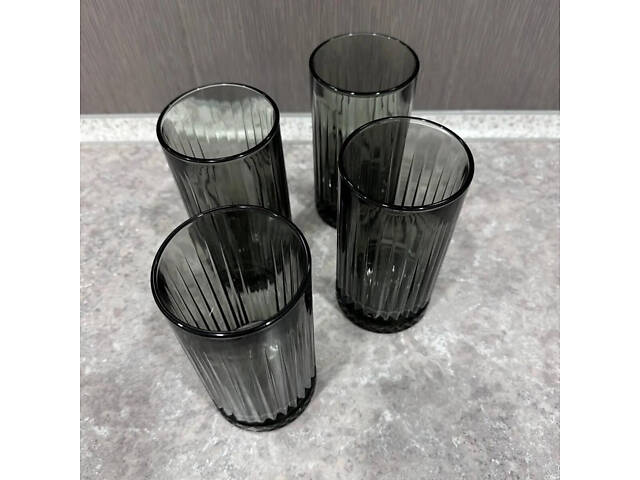 Набір високих склянок Pasabahce Elysia PS-520015-4gr 445 мл 4 шт сірий - Фото 2