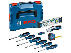 Набір інструментів Bosch 19 шт, рулетка 5м, рівень 25см (0.615.990.N2R)