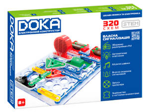 Набір юного електрика Doka Електронний конструктор 320 схем D70707