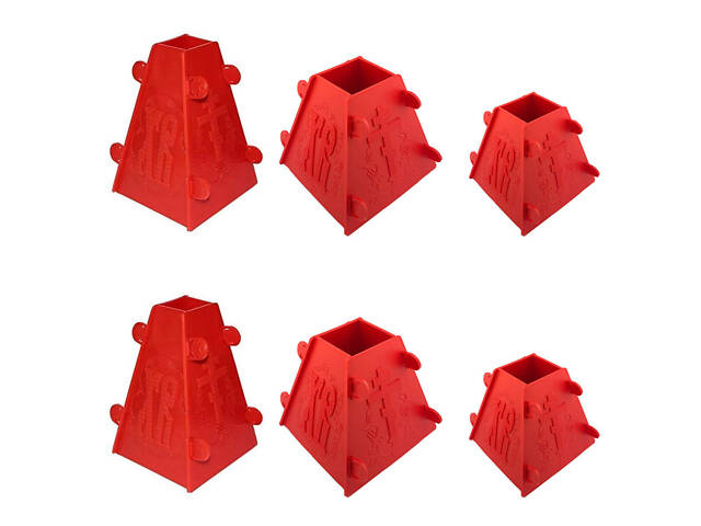 Набір з 6 форм для сирної паски 2x1.0 кг / 2x0.5 кг / 2x0.3 кг - Фото 1