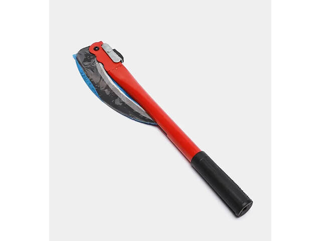 Набор из двух мини кос складная коса ручная подкосок серп садовый с красной ручкой 50 см - Фото 10