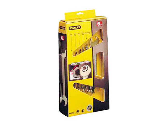 Набор из шести рожковых ключей MaxiDrive Plus STANLEY 4-87-051 - Фото 1