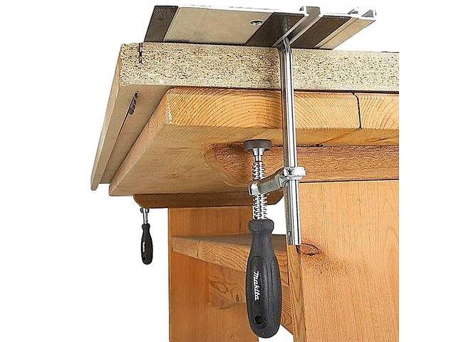 Набір затискачів для напрямної (струбцини) Makita 2шт (194385-5) - Фото 6