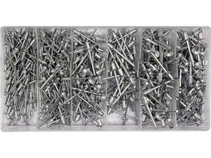 Набор заклепки 2,4; 3,2; 4,0; 4,8 х6,4 мм 400шт YATO YT-36420