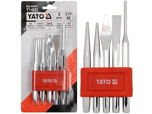 Набор зубило керн 5 штук YATO YT-4695