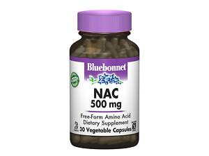 NAC (N-Ацетил-L-Цистеїн) 500мг Bluebonnet Nutrition 30 гелевих капсул