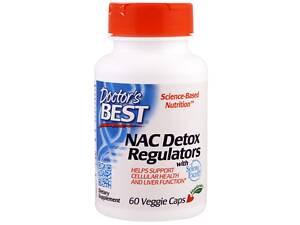 NAC N-Ацетил-L-Цистеин Детоксичные Регуляторы Doctor's Best Seleno Excell 60 гелевых капсул (DRB00279)