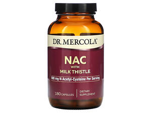 NAC с расторопшей, Pterostilbene, Dr. Mercola, 250 мг, 180 капсул