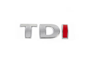 Надпись Tdi (прямой шрифт) Красная І для Volkswagen Crafter 2006-2017 гг