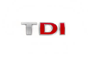 Напис Tdi (прямий шрифт) Червоні DІ для Volkswagen Crafter 2006-2017рр.