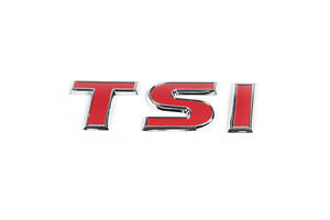 Надпись TSI (косой шрифт) Все красные для Volkswagen Tiguan 2007-2016 гг