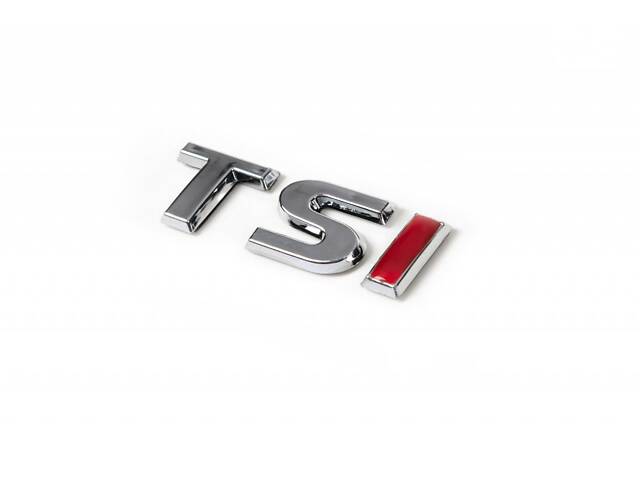 Надпись TSI (под оригинал) TS-хром, I-красная для Volkswagen Passat B7 2012-2015 гг