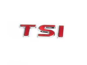 Напис TSI (під оригінал) Всі червоні для Volkswagen Scirocco