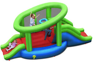 Надувной Costway Castillo двойной баскетбольный дом (без вентилятора)