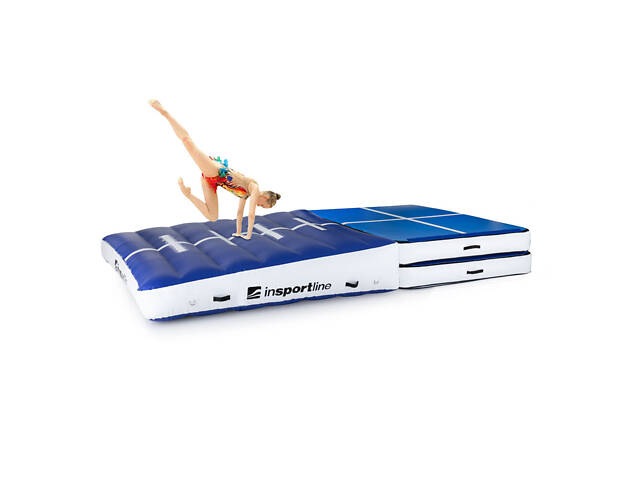 Надувний килимок для гімнастики inSPORTline Airincline 200x200x40 см - Фото 3