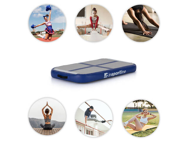 Надувний килимок для тренувань inSPORTline Airplace 90x60x10 cm - Фото 3