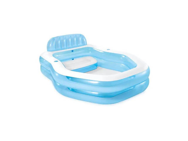 Надувний басейн з навісом Intex 57186 спинка сидіння 229-191-135см - Фото 6