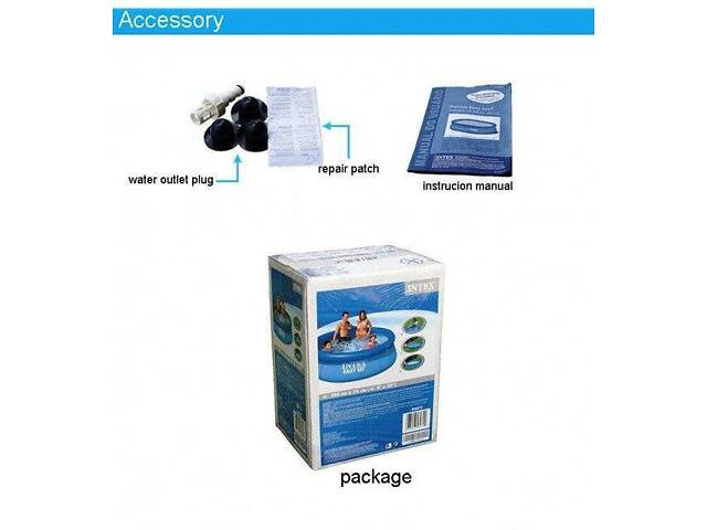 Надувний басейн INTEX EASY SET POOL 28120, інтекс 305 x 76 см - Фото 2