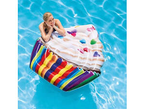 Надувний пліт Intex 58770 Кекс (142x135 см) Cupcake Mat