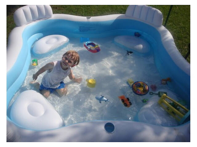Надувний сімейний басейн Intex 56475, інтекс, 229X229 см - Фото 3