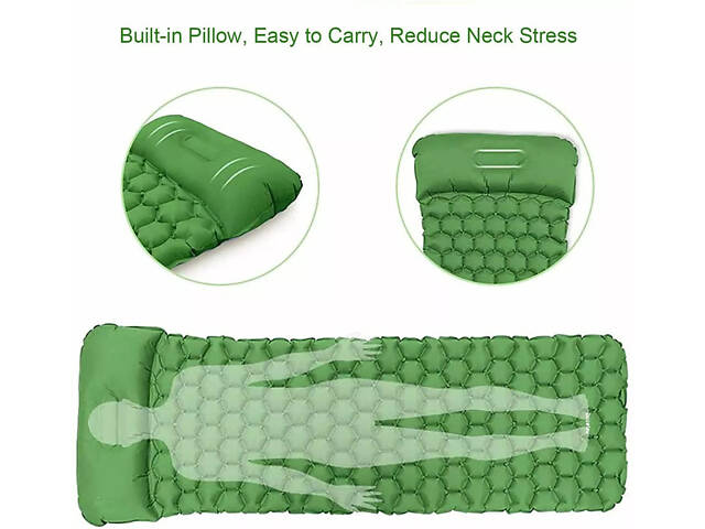 Надувной туристический коврик-матрас 190x60x5 см WMC-TRI-017 - Фото 3