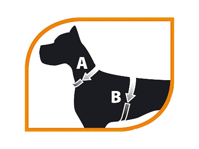 Нагрудна світловідбиваюча шлейка для собак з дихаючого нейлону Ferplast Kaori P (Ферпласт Каори П) XL - A: 42 ÷ 54 см - - Фото 2