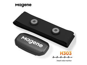 нагрудный датчик пульса Magene H303 Монитор сердечного ритма, Bluetooth BLE 4.0 и ANT+ для Garmin | Polar | Bryton | W