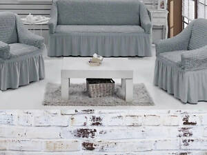 Накидки на диван и кресла универсальные, съемные натяжные чехлы на кресла и диваны жатка Разные цвета