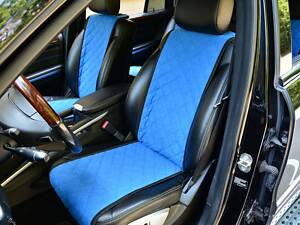 Накидки на сиденья автомобиля передние, синий AVТоритет