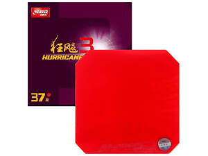 Накладка DHS Hurricane 3-37 - 37 2.15 мм Червона