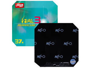 Накладка DHS Hurricane Neo 3-37 - 37 2.1 мм Чорна