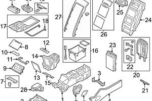 Накладка коричневый balaobraun Audi A8 [4H] 2010-2017 4H4864375DP3