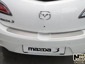 Накладка на бампер Mazda 3 II 5D 2009- без загиба NataNiko