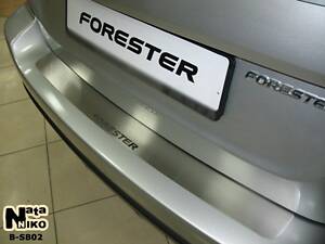 Накладка на бампер Subaru Forester III 2008- без загиба NataNiko