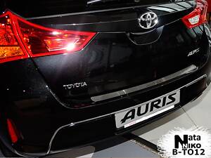 Накладка на бампер Toyota Auris II 2013- без загину без напису NataNiko