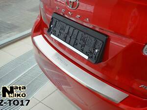 Накладка на бампер Toyota Venza 2013- с загибом без надписи NataNiko