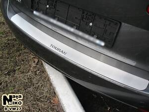 Накладка на бампер Volkswagen Touran II 2010- без загиба NataNiko
