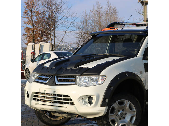 Накладка на капот V1 (ABS) для Mitsubishi L200 2006-2015 гг